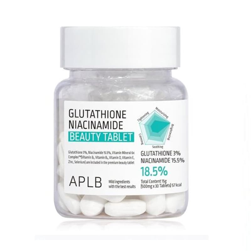 APLB Glutathione Niacinamide Beauty Tablet 500mg x 30 Tablets